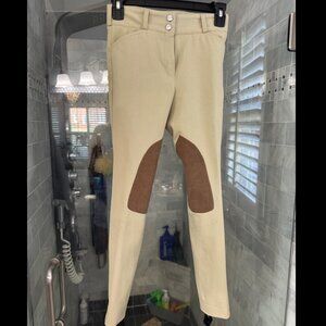 Dover Saddlery Girls' Wellesley Competition Jodhpur, Color: Tan, Size: 8